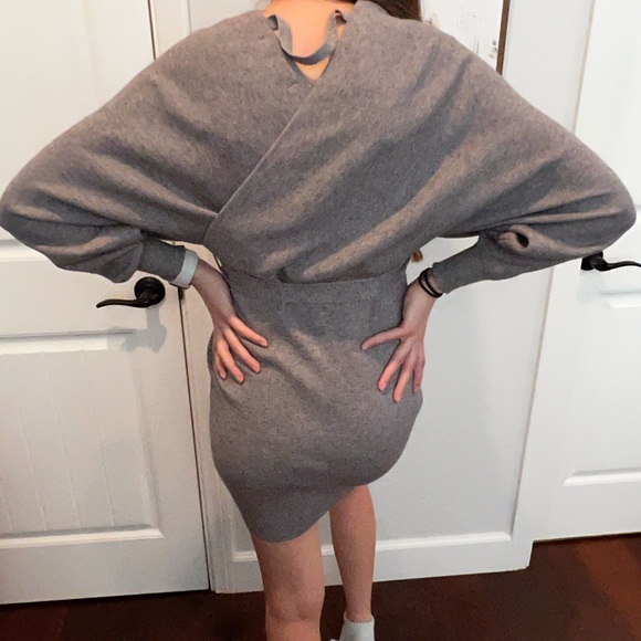 BEAUTIFUL MOLLY GREEN sweater dress gray fits small-med - Picture 3 of 5